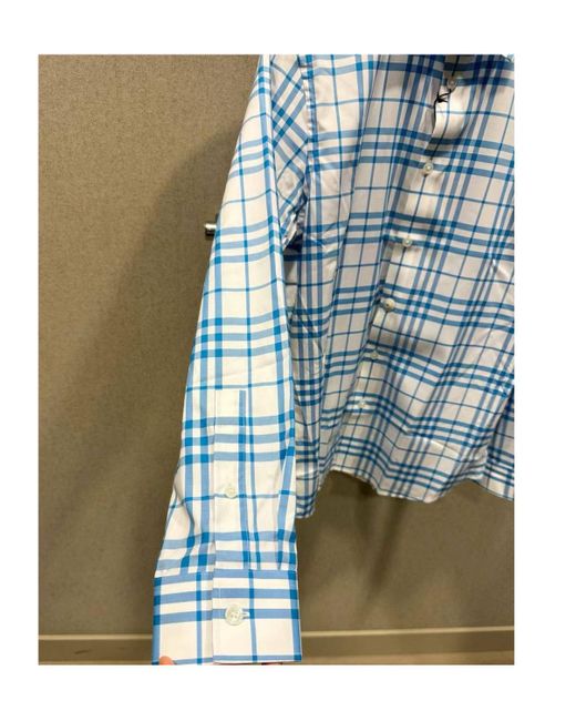 Burberry Blue Long-Sleeved Shirt for men