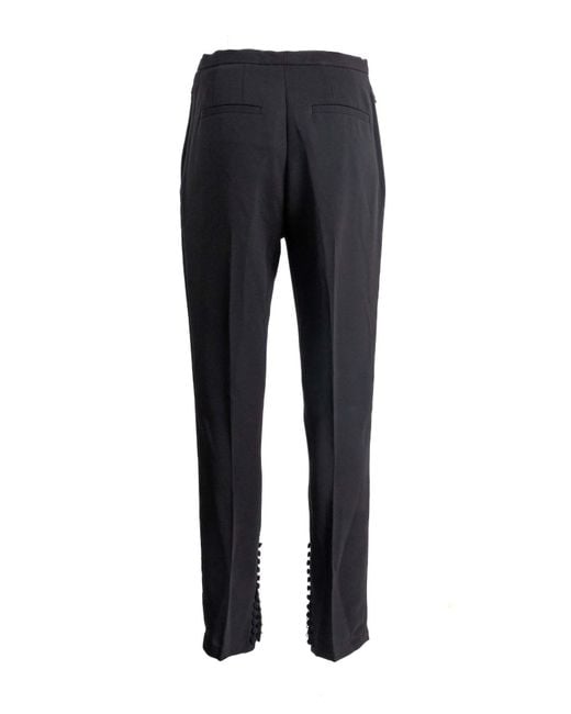 Dries Van Noten Black Pleated Casual Pants