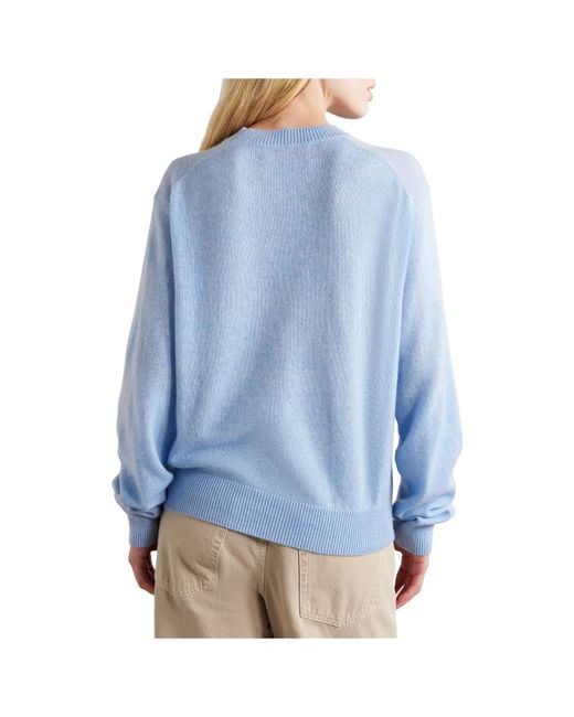 The Elder Statesman Blue Tranquility Cashmere Sweater