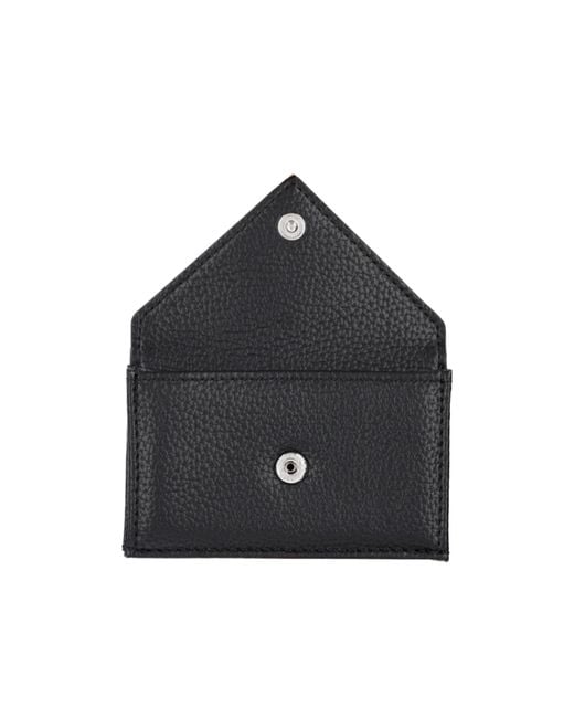 Vivienne Westwood Black Flap Orb Logo Wallet