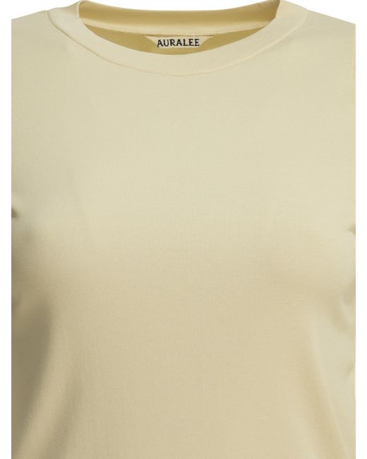Auralee Natural Organic Cotton Crewneck T-Shirt