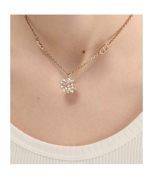 Dior White Fleur De Glace Necklace