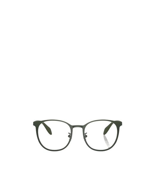 Emporio Armani Metallic Round-Frame Glasses for men