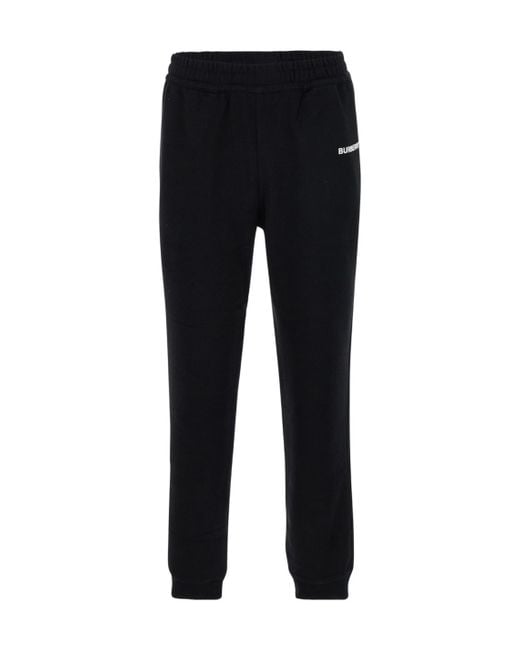 Burberry Black Logo Detailed Track Trousers for men