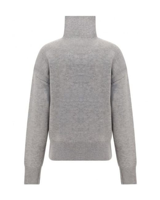 Coperni Gray Logo Wool Sweater