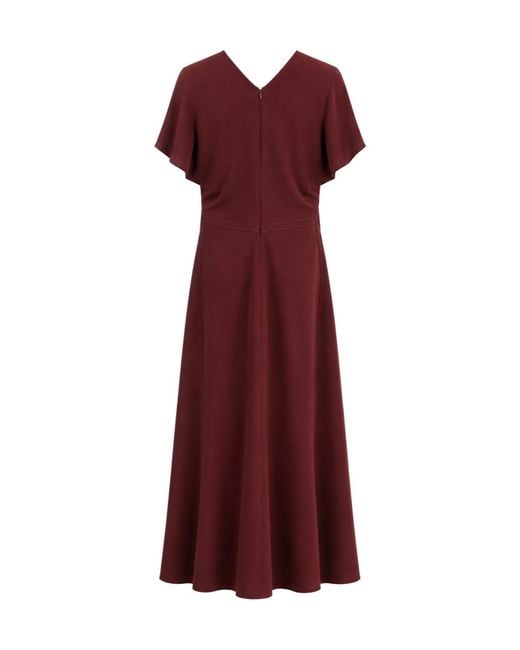 Victoria Beckham Bela Gathered Midi Dress