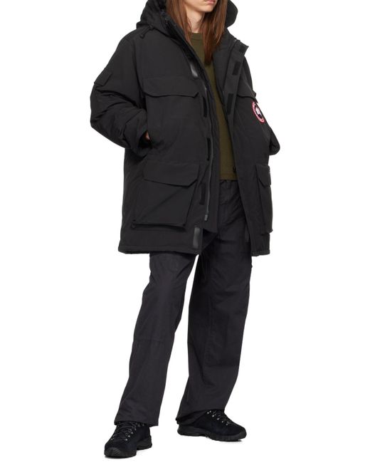Canada Goose Black Expedition Hooded Jacket for men