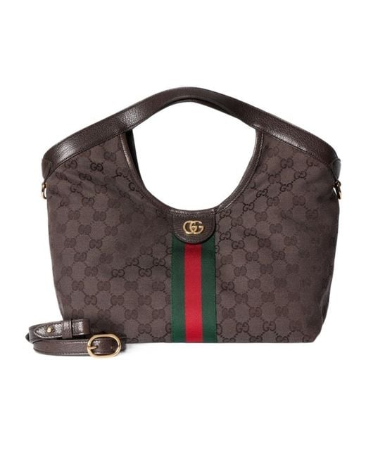 Gucci Brown Giglio Small Tote Bag