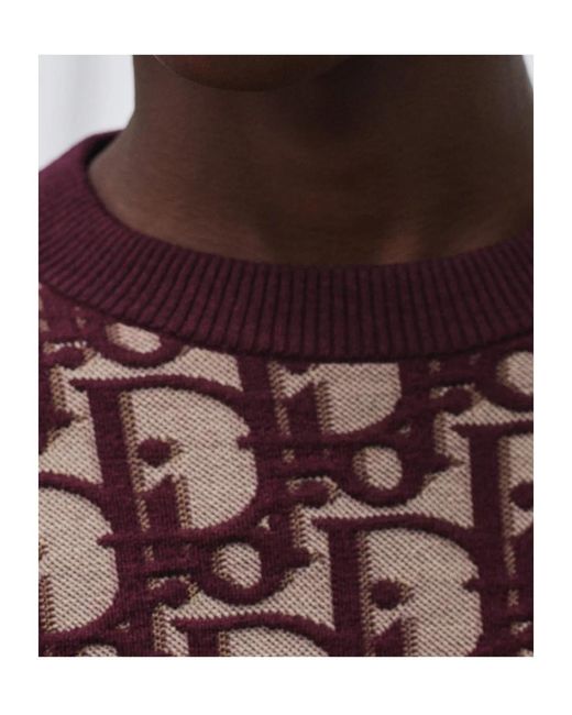 Dior Red Oblique Sweater for men