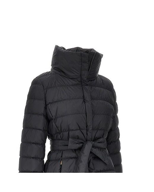 Weekend by Maxmara Black Long-Sleeved Cotton-Padded Jacket