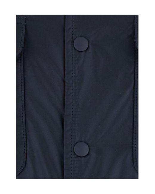 Aspesi Blue Long-Sleeve Casual Jacket for men