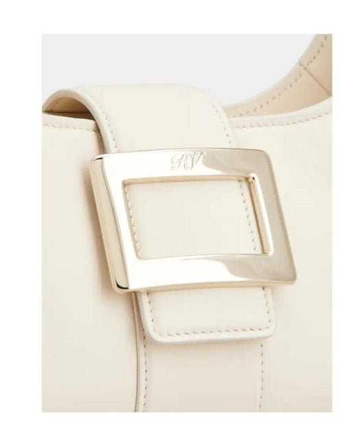 Roger Vivier Natural Belle Vivier Hobo Bag