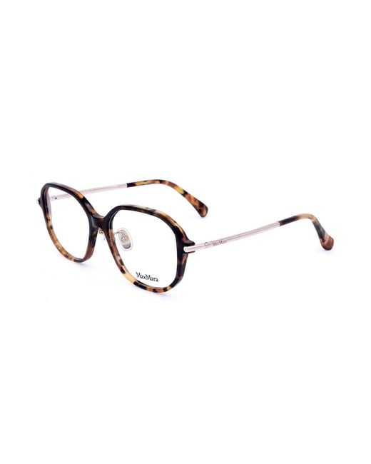 Max Mara White Square Frame Glasses