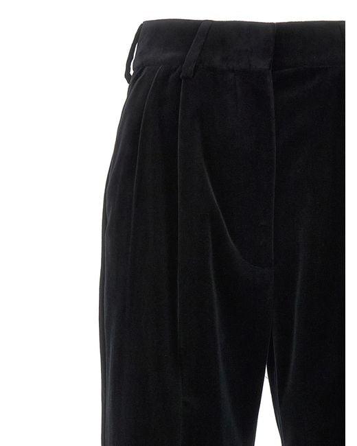 Blazé Milano Black Blazé Milano Pleated Velvet Pants