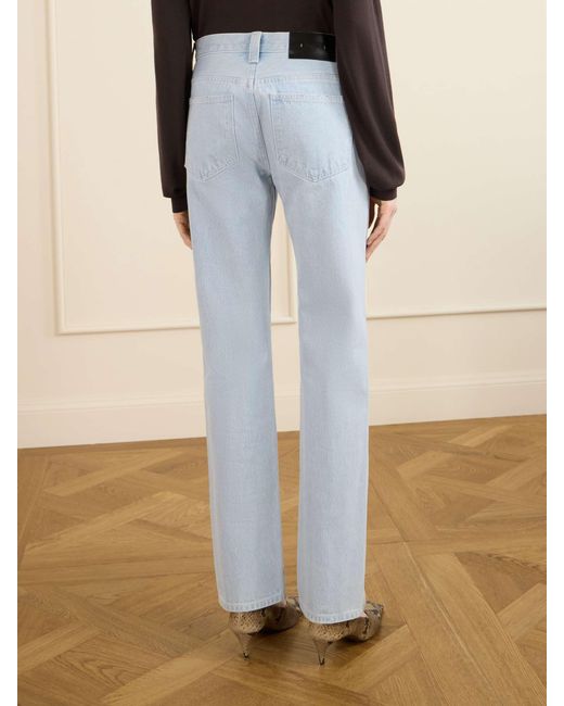 Khaite Blue Straight-Leg Jeans