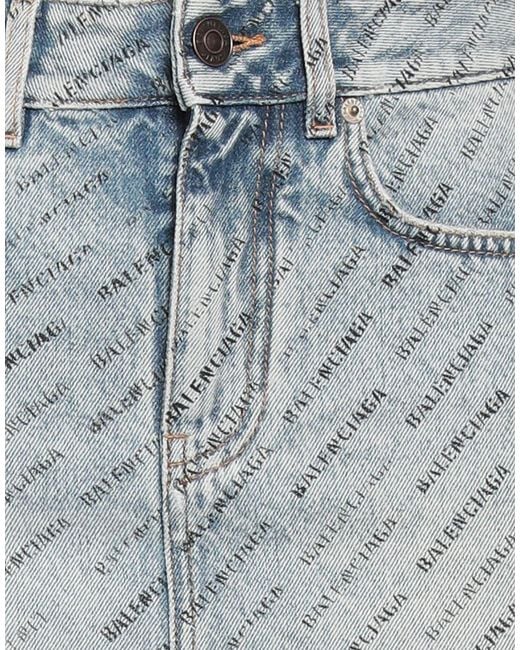 Balenciaga Blue Medium Denim A-Line Skirt