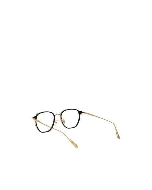 Linda Farrow White Danilo Angular-Frame Glasses