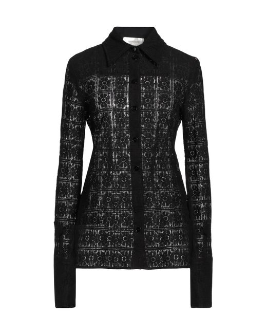 Sportmax Black Solid Color Knitted Shirt
