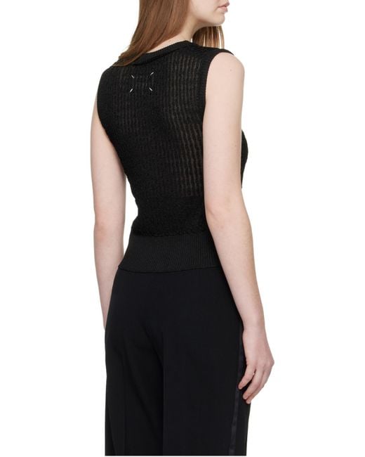 Maison Margiela Black Sleeveless Vest