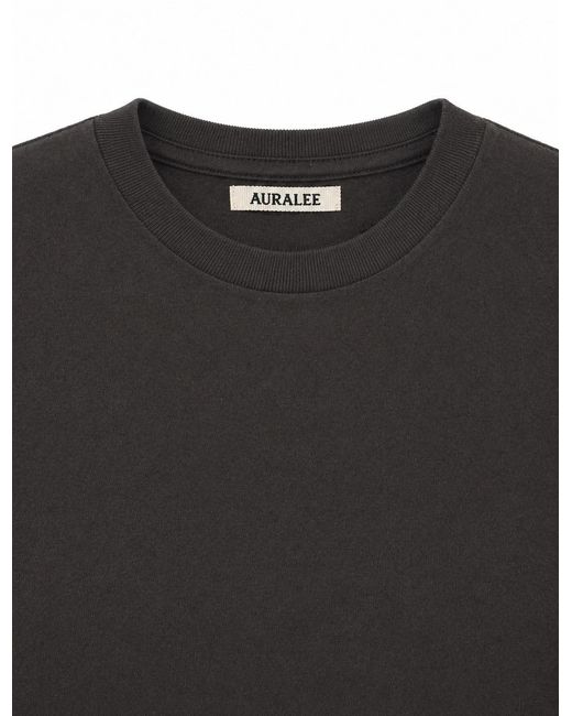 Auralee Black Brushed Jersey T-Shirt