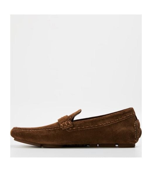Fendi Brown Ff Loafer Sn53 for men