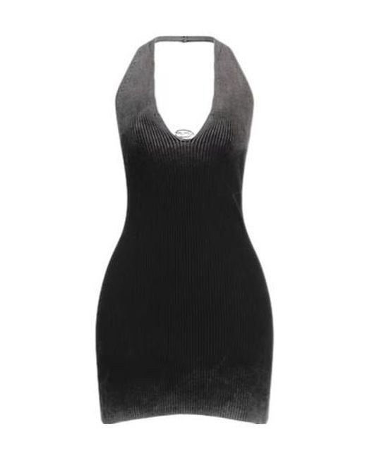 DIESEL Black Sleeveless Tiedetail Knit Dress