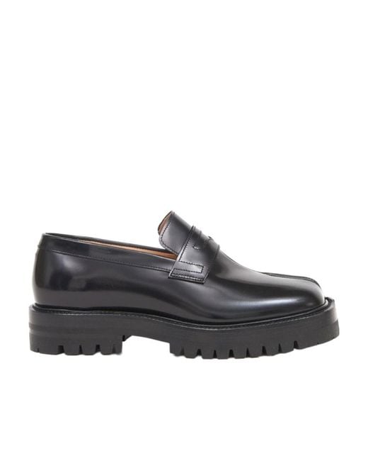 Maison Margiela Gray Tabi County Slip-On Loafers