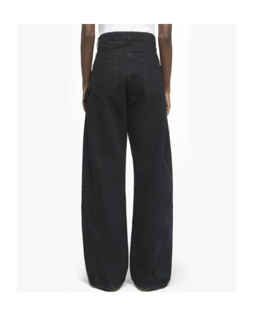 J.W. Anderson Black Jw Anderson Twisted High Waist Jeans