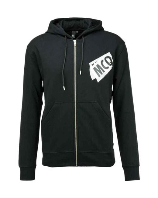 McQueen Black Logo Printed Casual Jacket for men