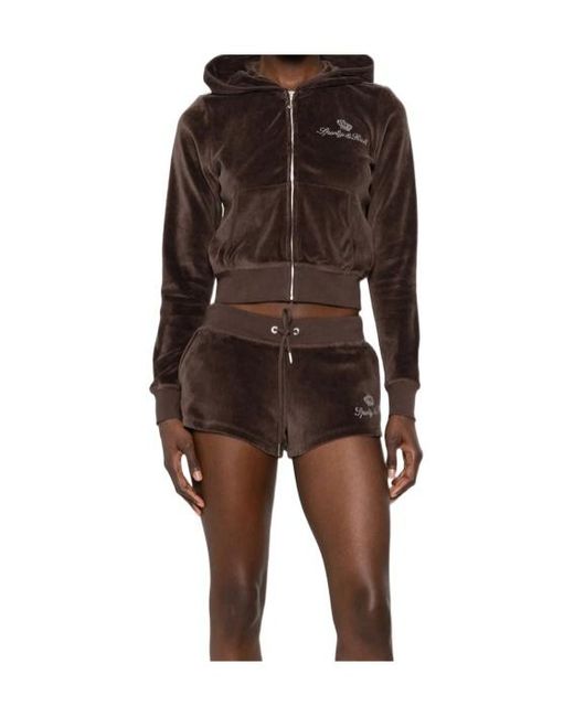 Sporty & Rich Brown Long-Sleeve Casual Jacket