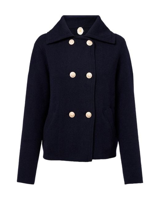 Jardin Des Orangers Blue Long-Sleeved Coat