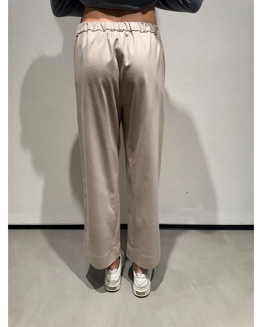 Max Mara Natural Drawstring Casual Pants