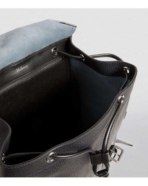 Mulberry Black Heritage Textured Backpack for men