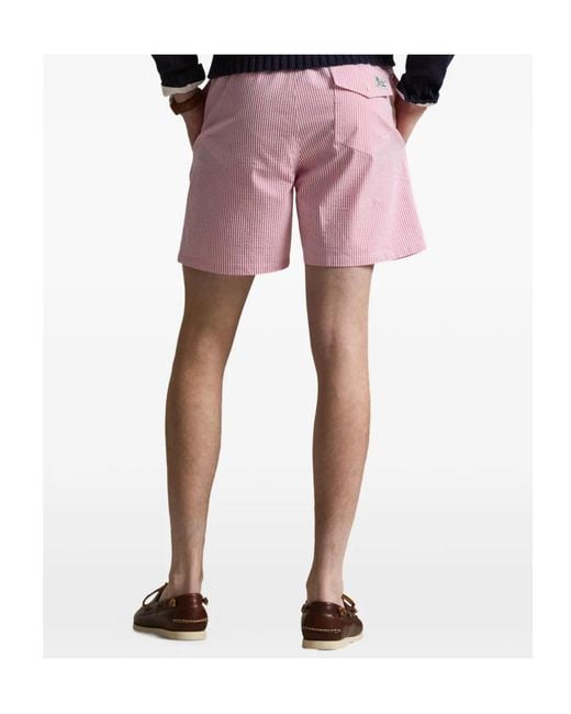 Polo Ralph Lauren Pink Traveler Mid Swim Shorts for men