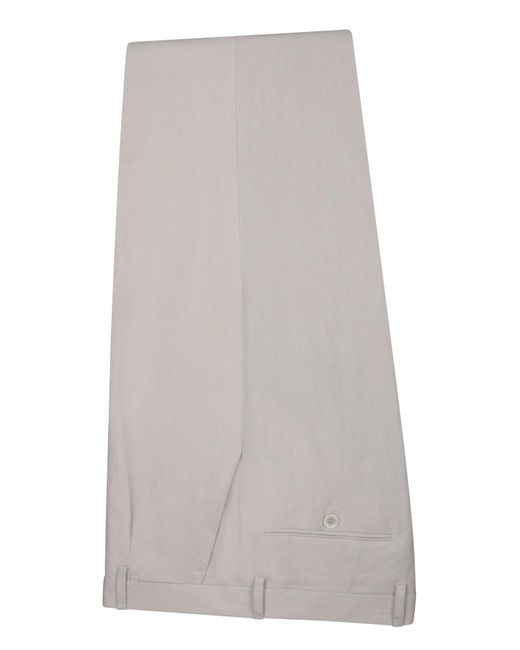 Lardini Gray Double-Breasted Tailored Suit for men