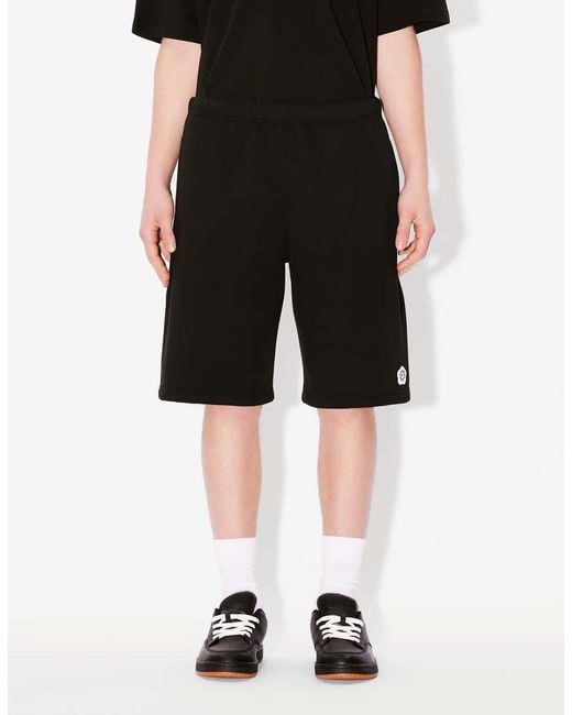 KENZO Black Boke Flower 2.0 Straight Leg Shorts for men