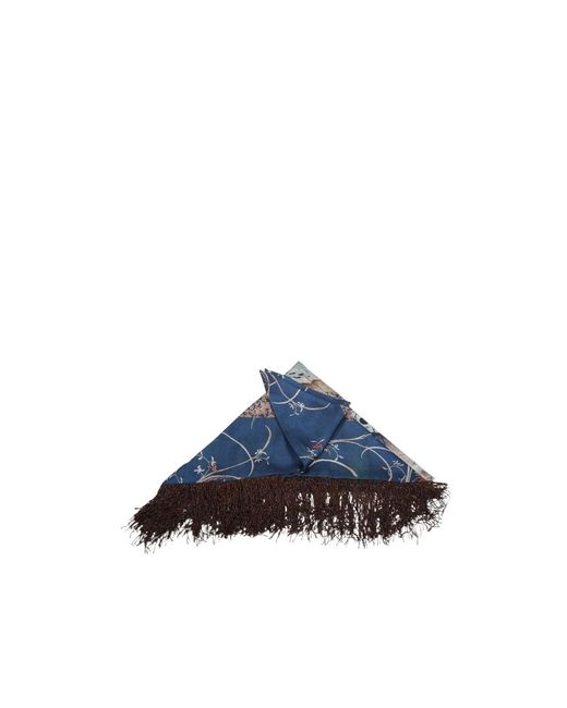 Pierre Louis Mascia Blue Triangular Shawl