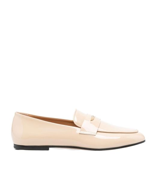 Tod's Natural Round Head Loafer Shoes