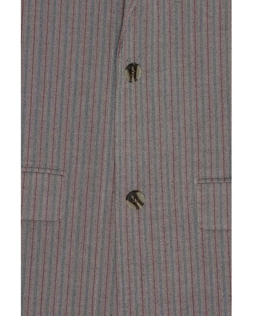 REMAIN Birger Gray Herringbone Blazer