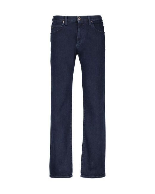 Emporio Armani Blue Denim Trousers With Belt Loops for men