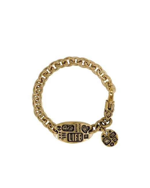 Vivienne Westwood Metallic Lancelot Bracelet for men