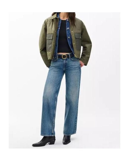 Rag & Bone Green Long-Sleeved Casual Jacket
