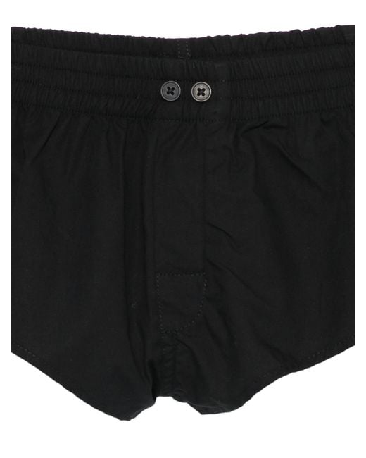 Entire studios Black Elastic Waist Shorts
