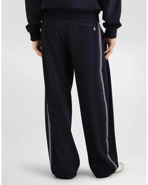 Dolce & Gabbana Blue Drawstring Sweatpants for men