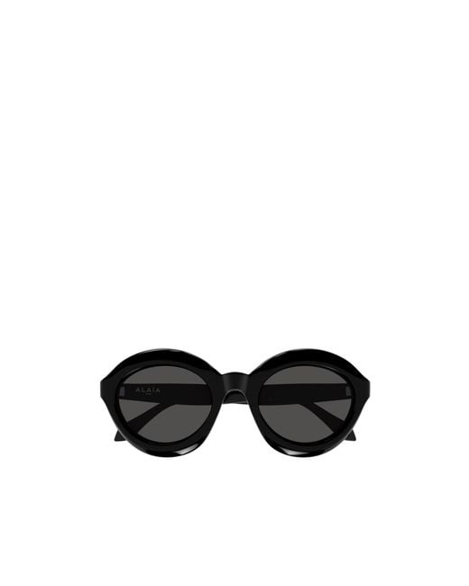 Alaïa Black Alaïa Oval Frame Sunglasses