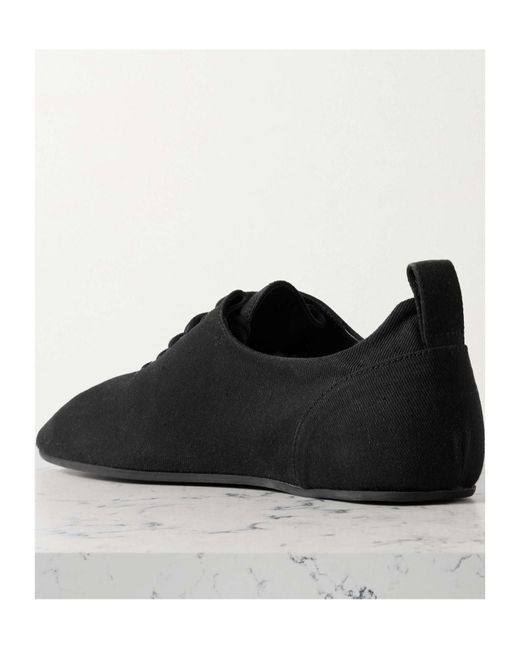Totême  Black Square Toe Flats