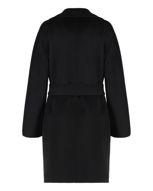 Max Mara Black Wool And Cashmere Coat