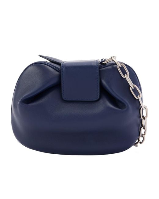 Gabriela Hearst Blue Soft Demi Leather Clutch