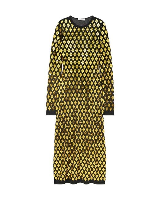 Rabanne Multicolor Diamond-Patterned Dress