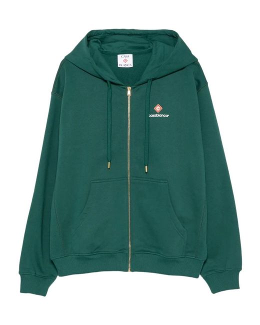 Casablanca Green Long-Sleeve Sweatshirt for men